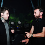 "MILAN, ITALY - APRIL 07:  Fedez and Benny Benassi attends 'Libera Il Tuo Istinto' Party by Magnum  on April 7, 2016 in Milan, Italy.  (Photo by Jacopo Raule/Getty Images for Magnum)"
