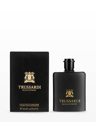 Trussardi presenta la nuova fragranza Black Extreme. Un nuovo profumo dedicato all'uomo moderno di successo alla ricerca di sensazioni forti. Tutti i valori del marchio Trussardi racchiusi in un’essenza.